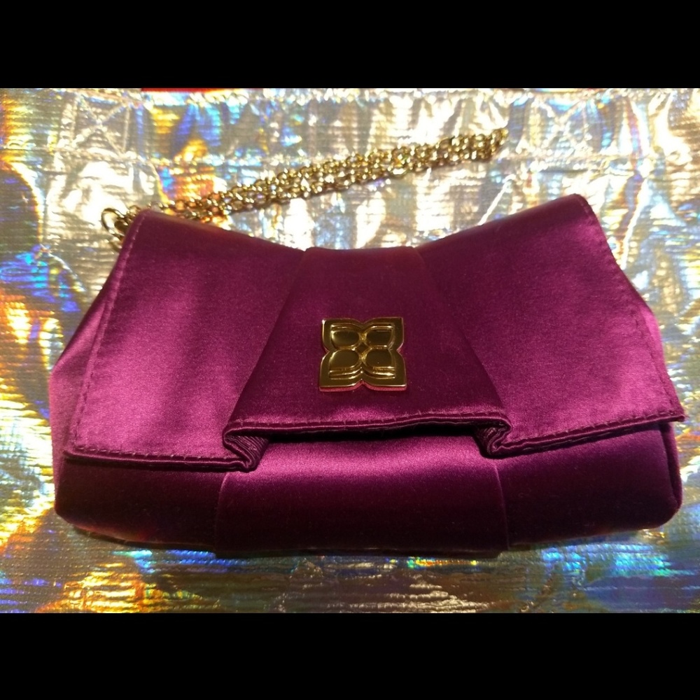 BCBGMaxazria Purple Clutch/Wristlet
